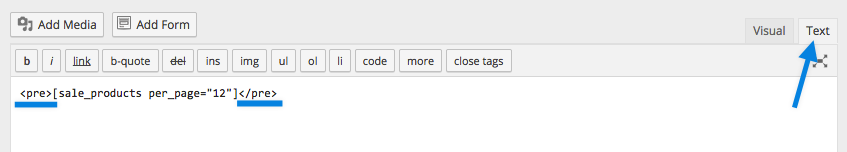 1.2 WooCommerce Shortcodes 12 WooCommerce-Shortcode-Pre-Tags