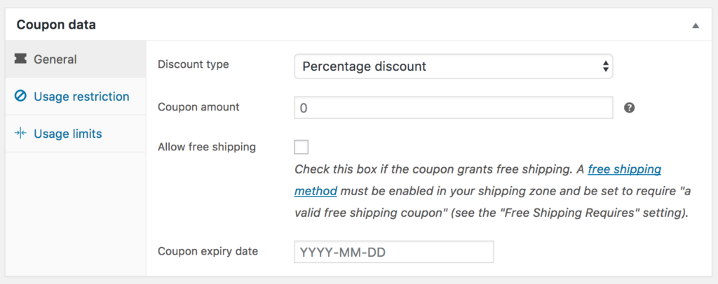 3.2 WooCommerce Couponbeheer 4 WooCommerce-coupons-data-general