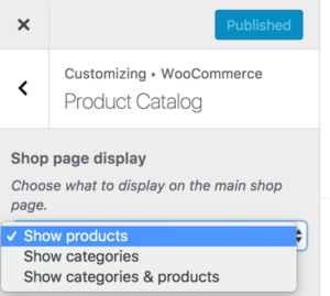 2.11 WooCommerce winkelmeldingen, catalogusweergave en productafbeeldingen beheren 19 woocommerce-customizer-shoppage-options