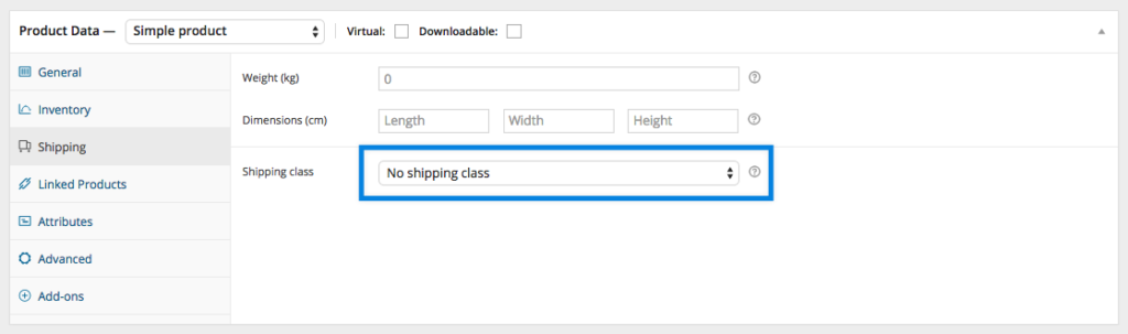 4.4 WooCommerce product verzendklassen 5 4.4 woocommerce product verzendklassen-5
